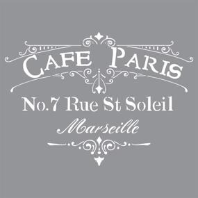 img 2 attached to Cafe Paris Stencil by Deco Art: Americana Decor