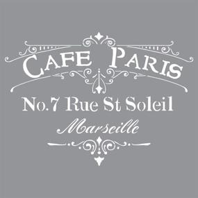 img 1 attached to Cafe Paris Stencil by Deco Art: Americana Decor