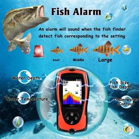 img 2 attached to 🐠 LUCKY Portable Fish Finder - Advanced Handheld Kayak Fish Finder for Boat and Sea Fishing