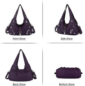 img 1 attached to Synthetic Women's Handbags: Shoulder Bags with Spacious Capacity and Stylish Wallets