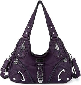 img 4 attached to Synthetic Women's Handbags: Shoulder Bags with Spacious Capacity and Stylish Wallets