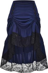 img 3 attached to Alivila Y Fashion Steampunk Victorian Blue M Women's Clothing and Skirts - Style 31706