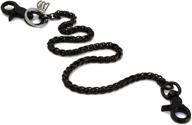 ruth boaz spiral clasp stainless wallet chain: stylish and secure accessory for all your essentials logo