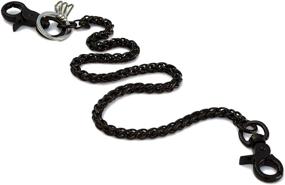 img 4 attached to Ruth Boaz Spiral Clasp Stainless Wallet Chain: Stylish and Secure Accessory for All Your Essentials