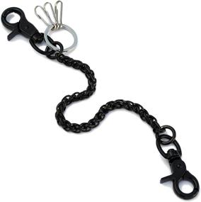 img 1 attached to Ruth Boaz Spiral Clasp Stainless Wallet Chain: Stylish and Secure Accessory for All Your Essentials