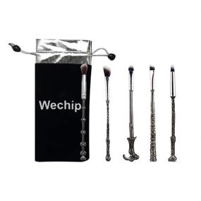 img 3 attached to 🔮 Wizard Wand Makeup Brush Set by WeChip - 5 PCS Brushes for Women