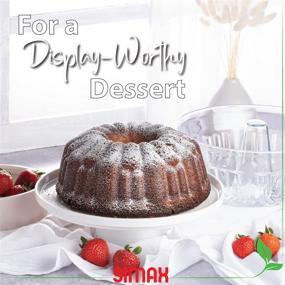 img 1 attached to 🍰 Simax Clear Glass Fluted Bundt Cake Pan - Heat, Cold, and Shock Proof, 2.1 Quart (8.4 Cups), Made in Europe - Perfect for Ring Cakes, Puddings, Desserts & More! Dishwasher Safe