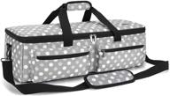 👜 luxja carrying bag: ideal compatible with cricut explore air and maker, silhouette cameo 4 – gray dots (bag only, patent pending) logo