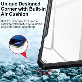 img 1 attached to 📱 XUNDD iPad Air 4th Gen Case (10.9 Inch) 2020 - Ultra Slim Clear Protective Cover with Apple Pencil Charging Support - Black