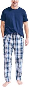 img 3 attached to Nautica Cotton Elastic Waistband Pajama Men's Clothing and Sleep & Lounge