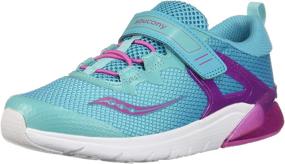 img 4 attached to 👟 Saucony Flash Girls' Shoes: Black Green Athletic Sneakers