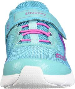 img 3 attached to 👟 Saucony Flash Girls' Shoes: Black Green Athletic Sneakers