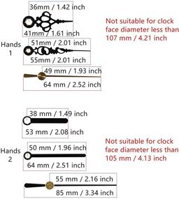 img 2 attached to Youngtown 12888 Sweep Silent Clock Movement Mechanism with Small Hands - Shaft Length 13.5mm - Thread Length 5.5mm