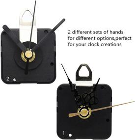 img 1 attached to Youngtown 12888 Sweep Silent Clock Movement Mechanism with Small Hands - Shaft Length 13.5mm - Thread Length 5.5mm