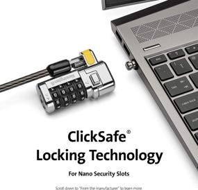 img 3 attached to 🔒 Обеспечьте безопасность вашего ноутбука с помощью замка Kensington ClickSafe Combination Laptop Lock для слота безопасности Nano (K68103WW)