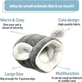 img 3 attached to Tierecare Accessories Hide Out Hedgehog Chinchilla Small Animals for Houses & Habitats