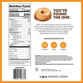 img 1 attached to 🍩 Gluten-Free Maple Glazed Doughnut ONE Protein Bars - High Protein Bar with 20g Protein and 1g Sugar - Ideal Snack for Protein Diets - 2.12 Ounce (4 Pack)