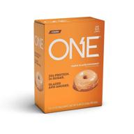 🍩 gluten-free maple glazed doughnut one protein bars - high protein bar with 20g protein and 1g sugar - ideal snack for protein diets - 2.12 ounce (4 pack) logo