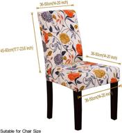 🪑 yeession stretch spandex dining chair slipcovers - set of 2, removable washable seat slipcover for dining room chairs (style 05) logo