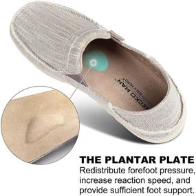 img 1 attached to Plantar Fasciitis Comfortable Loafers with Rubber Support