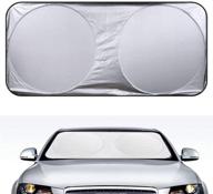 windshield foldable reflective blocks vehicle logo