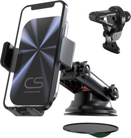 img 4 attached to 🔌 15W Qi Fast Charging Wireless Car Charger Mount for Samsung, iPhone, Huawei, LG, and More