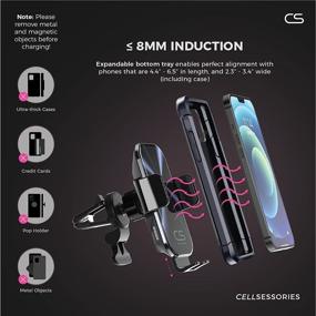 img 2 attached to 🔌 15W Qi Fast Charging Wireless Car Charger Mount for Samsung, iPhone, Huawei, LG, and More