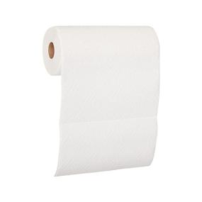 img 3 attached to AmazonCommercial 2-Ply White Adapt-a-Size Kitchen Paper Towels (SOFI-054) - Bulk, Individually Wrapped, FSC Certified - 140 Towels per Roll (12 Rolls)