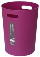 🗑️ eilramir small round purple red plastic wastebasket: stylish garbage container bin logo