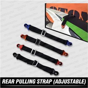 img 4 attached to Kungfu Graphics Rear Adjustable Rescue Strap Tugger Pull Strap Rope For Yamaha Kawasaki Suzuki Dirtbikes Motocross Enduro Supercross Universal Exterior Accessories