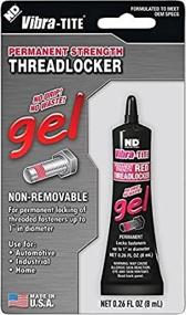 img 1 attached to Vibratite 135 Red Gel Threadlocker 🔴 6ml Tube - Permanent Strength Anaerobic Formula
