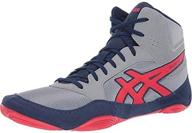 asics snapdown wrestling shoes silver men's shoes for athletic logo