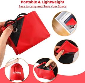 img 1 attached to 🎒 Red Drawstring Bags Party Favors - Bulk String Bags for Kids and Adults (16 Pcs)