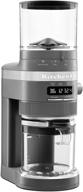 ☕ kitchenaid kcg8433dg burr coffee grinder: perfectly ground coffee, charcoal grey, 10 oz capacity логотип