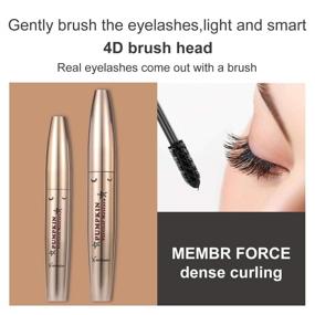 img 1 attached to ⭐️ Long-Lasting Waterproof 4D Silk Fiber Lash Mascara with Extra Long Lashes - No Clumping, Smudge-Proof, Lengthening, and Thickening Mascara
