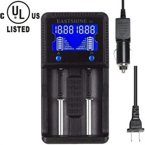 img 4 attached to 🔋 Fast & Smart Universal Battery Charger with LCD Display for Various Rechargeable Batteries - Ni-MH, Ni-Cd, AA, AAA, Li-ion, LiFePO4, IMR, 10440, 14500, 16340, 18650, RCR123, 26650, 18500, 17670 - Includes Car Adapter