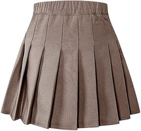 img 3 attached to SHOOYING Pleated Tennis Uniform Aesthetic Girls' Clothing in Skirts & Skorts