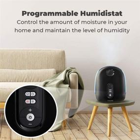 img 3 attached to 🏢 HoMedics TotalComfort Deluxe Ultrasonic Air Humidifier: Dual 3.8L Water Tanks for Home, Office or Nursery – Warm & Cool Mist with Programmable Humidistat, Night-Light, and Automatic Shutoff