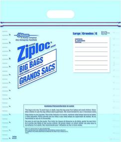 img 2 attached to Ziploc Large Double Zipper Big Bags - Pack of 2, 5 Count