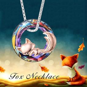 img 2 attached to 🐸 925 Sterling Silver Fox/Frog Necklace with Animal Crystals Pendant - Perfect Jewelry Gift for Women, Girls, and Teens on Birthdays or Mother's Day