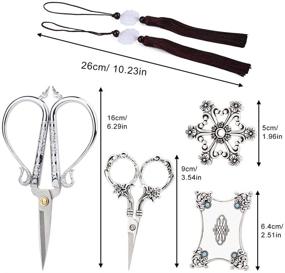 img 3 attached to Embroidery Scissors European Needlework Handcraft Sewing and Sewing Notions & Supplies