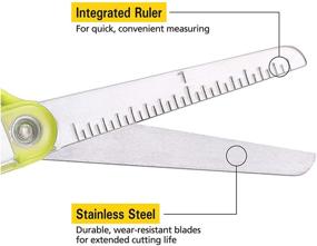 img 1 attached to Stanley Guppy Children's Scissors - 5-Inch Blunt Tip, Green (SCI5BT-GREEN)