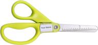 stanley guppy children's scissors - 5-inch blunt tip, green (sci5bt-green) logo