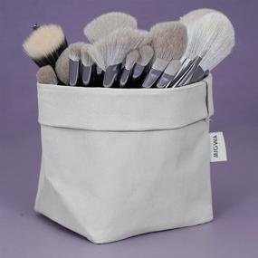 img 2 attached to 🎒 Organizer Bag Included! Light Purple Vegan Makeup Brush Set - Professional Cosmetic Brushes with Synthetic Hair, Cruelty Free, Fiber Bristles