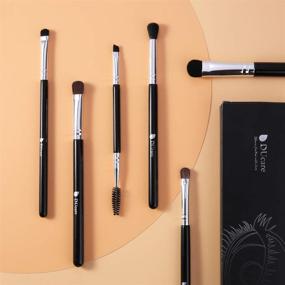 img 1 attached to ✨ DUcare Eyeshadow Brushes Set - 6Pcs Soft Synthetic Hairs &amp; Wood Handle Eye Brush Set for Makeup - Pencil, Shader, Tapered, Definer Brushes