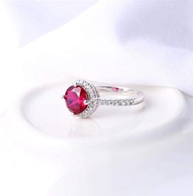 img 2 attached to Anniversary Wedding Birthstone Sterling Promise