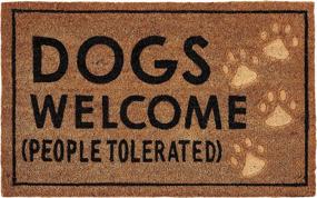 img 3 attached to Mud Pie Dog-Friendly Coir Door Mat - Welcoming Doormat