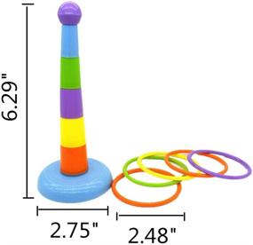 img 2 attached to Mini Desktop Bowling Toy with Training Rings, Skateboard Stand, and Perch – Ideal for Parakeet, Cockatiel, Conure, Caique, Cockatoo, and Eclectus (3PCS Parrot Toys)