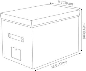 img 2 attached to 📚 Green Stackable A3 Storage Bins with Rigid Lid – Pack of 2 for Bookshelf, Bookcase, and Office Organization