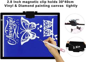 img 2 attached to Enhanced A3 LED Light Pad: Dimmable Light Box for 🌟 Tracing, Vinyl Weeding & Diamond Painting - VKTEKLAB's Upgraded Light Board